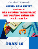 Chuyên đề lý thuyết Toán 10 - Chương 2: Bất phương trình và hệ bất phương trình. Phương trình bậc nhất hai ẩn
