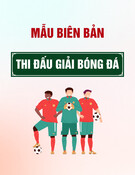 Mẫu Biên bản thi đấu giải bóng đá