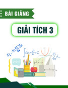 Bài giảng Giải tích 3: Chương 1 - Đại học Bách khoa Hà Nội