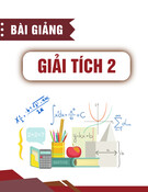 Bài giảng Giải tích 2: Chương 2 - Đại học Bách khoa Hà Nội