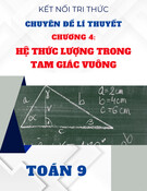 Chuyên đề lý thuyết Toán 9 - Chương 4: Hệ thức lượng trong tam giác vuông