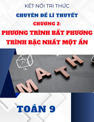 Chuyên đề lý thuyết Toán 9 - Chương 2: Phương trình và bất phương trình bậc nhất một ẩn