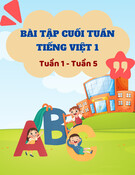 Phiếu bài tập cuối tuần Tiếng Việt 1 - Tuần 1 đến tuần 5