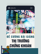 Đề cương bài giảng Thị trường chứng khoán
