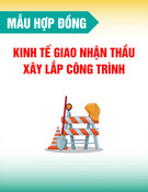Mẫu Hợp đồng kinh tế giao nhận thầu xây lắp công trình