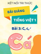 Bài giảng Tiếng Việt lớp 1 - Kết nối tri thức - Bài 3: C, c, '