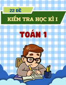 22 Đề kiểm tra học kì I - Toán lớp 1