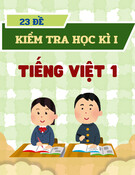 23 Đề kiểm tra học kì I - Tiếng Việt lớp 1