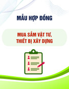 Mẫu Hợp đồng thiết kế - mua sắm vật tư, thiết bị - thi công xây dựng công trình
