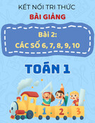 Bài giảng Toán lớp 1 - Kết nối tri thức - Bài 2: Các số 6, 7, 8, 9, 10