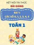 Bài giảng Toán lớp 1 - Kết nối tri thức - Bài 1: Các số 0, 1, 2, 3, 4, 5