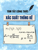 Tóm tắt một số công thức môn học Xác suất thống kê