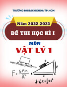 Đề thi học kì I môn Vật lý 1 năm học 2022-2023 có đáp án (Mã đề: 2003) - Trường ĐH Bách khoa TP.HCM