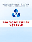 Báo cáo bài tập lớn Vật lý A1: Vẽ quỹ đạo chuyển động ném xiên trong trọng trường bỏ qua lực cản và xác định một vài thông số liên quan