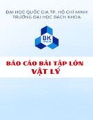 Báo cáo bài tập lớn Vật lý 1: Xác định quỹ đạo của vật bằng hàm Mathlab