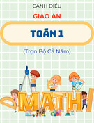 Giáo án Toán lớp 1 - Cánh diều - Trọn bộ cả năm