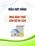 Mẫu Hợp đồng mua bán/thuê mua căn hộ du lịch