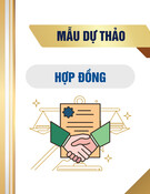Mẫu Dự thảo hợp đồng