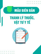 Mẫu Biên bản thanh lý thuốc thử/hóa chất/sinh phẩm vật tư y tế