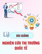 Bài giảng Nghiên cứu thị trường quốc tế (Chương trình chất lượng cao)