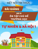 Bài giảng Tự nhiên và Xã hội lớp 1 - Kết nối tri thức - Bài 9: Ôn tập chủ đề trường học