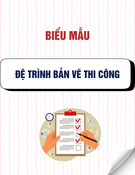 Mẫu Đệ trình bản vẽ thi công/shop drawing
