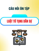 Câu hỏi ôn tập Luật Tố tụng dân sự