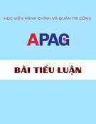 Bài tiểu luận: Thẩm quyền ban hành văn bản quy phạm pháp luật của cơ quan hành chính nhà nước. Liên hệ thực tiễn tại một Ủy ban nhân dân cấp tỉnh