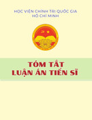 Tóm tắt Luận án Tiến sĩ: Quản lý tài sản công tại văn phòng quốc hội việt nam