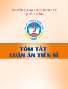 Tóm tắt Luận án Tiến sĩ: Nghiên cứu các nhân tố tác động đến hạn mức chi trả bảo hiểm tiền gửi ở Việt Nam