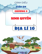 Giáo án Địa lí 10 Cánh diều - Chương 5: Sinh quyển