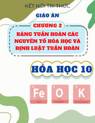 Giáo án Hóa học 10 Kết nối tri thức - Chương 2: Bảng tuần hoàn các nguyên tố hóa học và định luật tuần hoàn