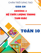 Giáo án Toán 10 Chân trời sáng tạo - Chương 4: Hệ thức lượng trong tam giác