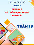 Giáo án Toán 10 Kết nối tri thức - Chương 3: Hệ thức lượng trong tam giác