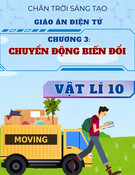 Giáo án Vật lí 10 Chân trời sáng tạo - Chương 3: Chuyển động biến đổi
