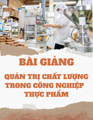 Bài giảng Quản trị chất lượng trong công nghiệp thực phẩm