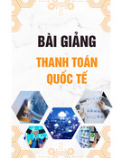 Bài giảng môn học Thanh toán quốc tế - GV. Nguyễn Thị Thanh Trúc