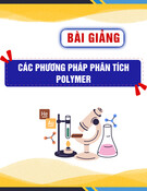 Bài giảng Các phương pháp phân tích polymer - TS. Đỗ Văn Công