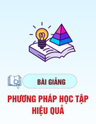 Bài giảng Phương pháp học tập hiệu quả - TS. Nguyễn Thị Việt Lê