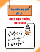 Tổng hợp công thức Vật lý 1 – Phần Nhiệt, điện trường, từ trường