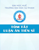 Tóm tắt Luận án Tiến sĩ: Phát triển suy luận và thái độ thống kê cho sinh viên sư phạm toán qua dạy học thống kê