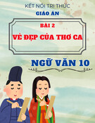 Giáo án Ngữ văn 10 Kết nối tri thức - Bài 2: Vẻ đẹp của thơ ca