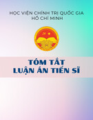 Tóm tắt Luận án Tiến sĩ: Xây dựng lối sống cho sinh viên các trường đại học ở Đồng bằng sông Cửu Long hiện nay theo tư tưởng Hồ Chí Minh