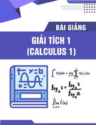 Bài giảng Giải tích 1 (Calculus 1): Khảo sát hàm số cho phương trình tham số - TS. Đào Huy Cường