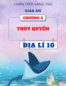 Giáo án Địa lí 10 Chân trời sáng tạo - Chương 5: Thủy quyển
