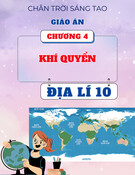 Giáo án Địa lí 10 Chân trời sáng tạo - Chương 4: Khí quyển