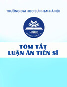 Tóm tắt Luận án Tiến sĩ: Phát triển năng lực đánh giá công nghệ cho học sinh trong dạy học môn Công nghệ 11 ở trường trung học phổ thông