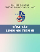 Tóm tắt Luận án Tiến sĩ: Đánh giá và lực trong bình luận thể thao tiếng Anh và tiếng Việt