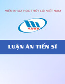 Luận án Tiến sĩ: Nghiên cứu hiện tượng nứt dăm đê sông vùng đồng bằng sông Hồng và dự báo khả năng bị nứt của một số đoạn đê