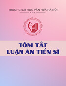 Tóm tắt Luận án Tiến sĩ: Biến đổi sinh kế của người Sán Dìu huyện Sơn Dương, tỉnh Tuyên Quang